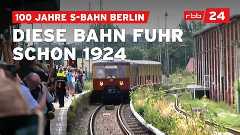 100 Jahre S Bahn Restaurierter Zug fährt durch Berlin YouTube