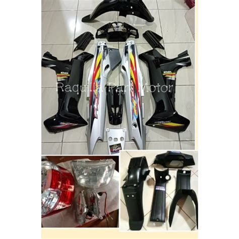 Jual Cover Body Fizr F1zr Hitam Silver Full Set Halus Cover Bodi Yamaha