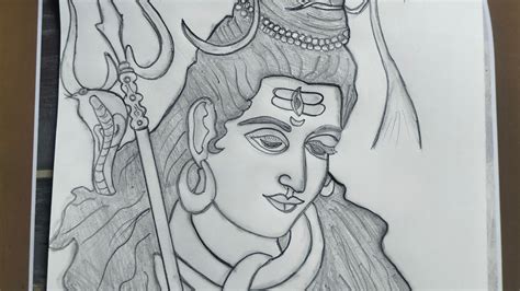 How To Draw Lord Shiva Easy Drawing Of Lord Lord Mahadev Step NBKomputer