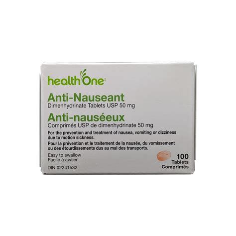 health One Anti-Nauseant Dimenhydrinate USP 50 mg (100 tablets)#N ...