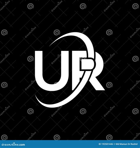 UR Letter Logo Design Initial Letters UR Logo Icon Abstract Letter UR