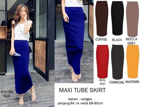 Jual Rok Span Putih Kerja Panjang Wanita Maxi Js Di Lapak Fortunate