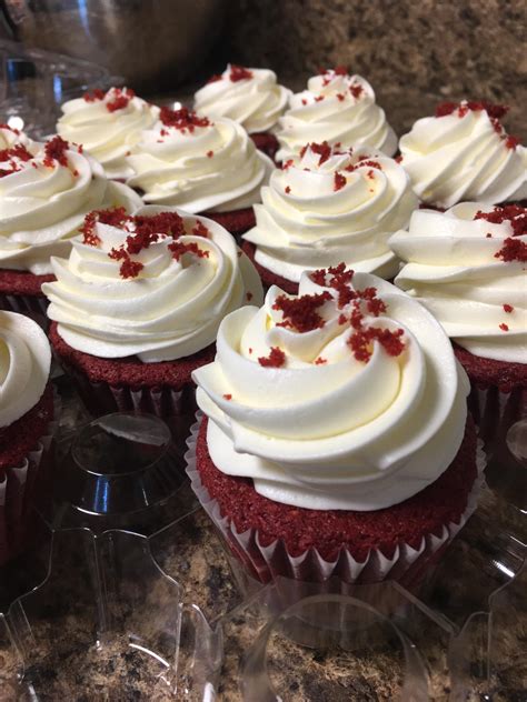 I Was Craving A Classic So I Made Some Red Velvet Cupcakes With Cream Cheese Frosting Rbaking