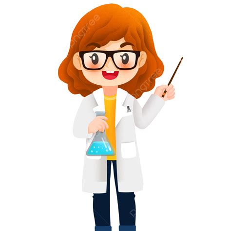 Chemistry Teacher Clipart Vector Draw A Lovely Chemistry Teacher By