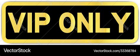 black  gold color vip  important person vector image
