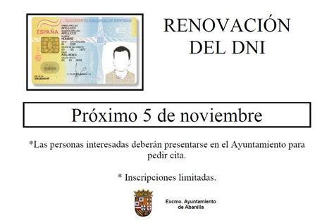 Renovación DNI Ayuntamiento de Abanilla