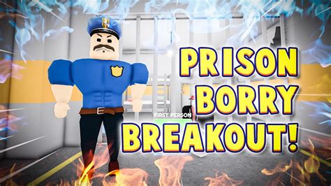 New Prison Borry Breakout 🤣💀 Roblox First Person Obby Escape