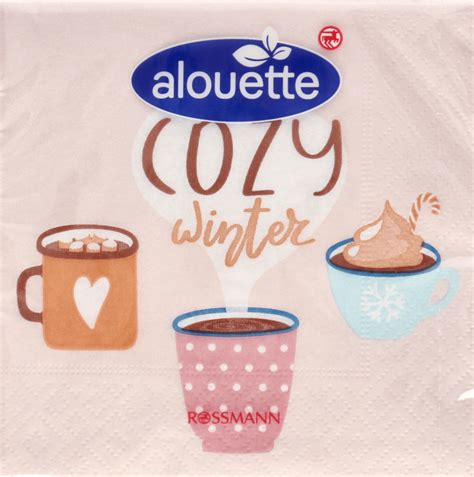 ALOUETTE Serwetki Cozy Winter 25 Cm X 25 Cm 3 Warstwowe 20 Szt