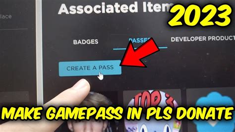 How To Make Gamepasses In Pls Donate Roblox 2023 Add Gamepass To Pls