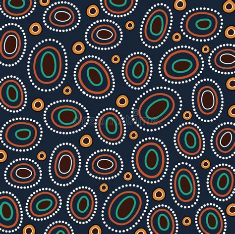 Fondo Aborigen Del Vector Del Arte Del Punto Ilustración del Vector