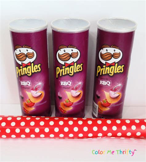 Decoupaged Pringles Can Makeover - Color Me Thrifty