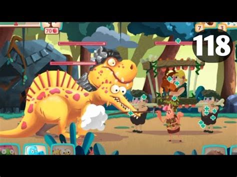 Dino Bash Level 118 New Caveman Android Walk Through Gameplay