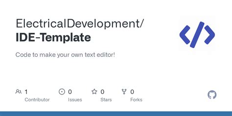 github electricaldevelopmentide template code     text