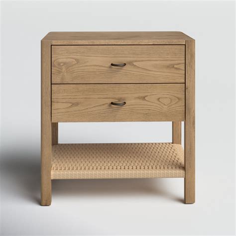 Deirdre Drawer Woven Nightstand Reviews Birch Lane