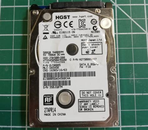 Hgst Gb Hard Drive Hts A E Z K J Sata