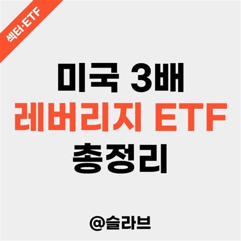 미국 3배 레버리지 Etf 총정리 Tqqq Soxl Bulz Fngu 네이버 블로그