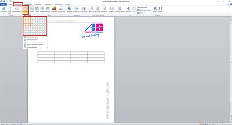 Tabellen In Word Erstellen Eine Einfache Anleitung