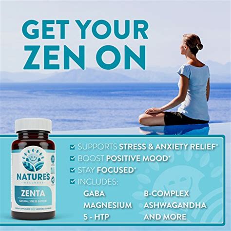 ZENTA Anxiety Relief Stress Support Supplement Natural