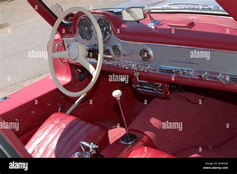 Mercedes 300 SL Gullwing interior Stock Photo - Alamy