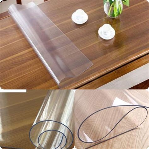 Transparent Clear Plastic Table Protector Cover Thickness Mm Water