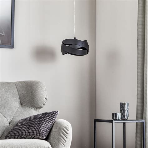 Lampa wisząca Tornado Ø 26 cm czarna Lampy pl