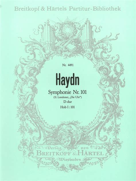 Haydn Symphonie Nr 101 D Dur Hob I 101 Breitkopf Härtel