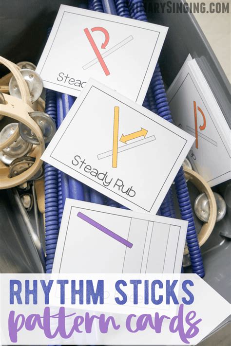 Rhythm Sticks Activities Pattern Cards - Primary Singing