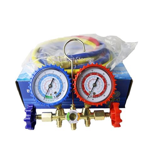 Car Air Cond R A Meter Kereta Manifold Gauge Full Pcs Hose Set