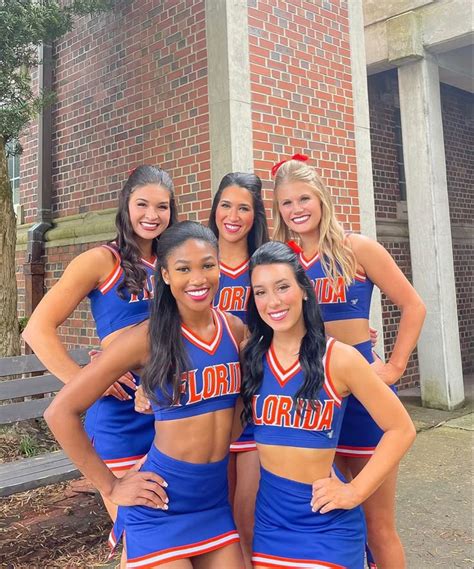 Pin By Jessica Corder On Go Gators Cheerleading Hairstyles Hot