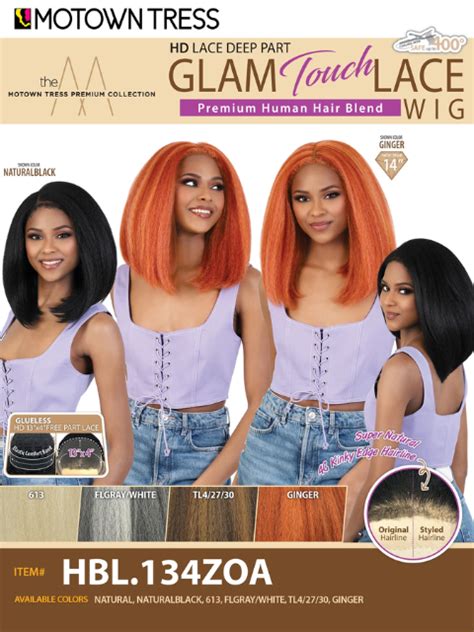 Motown Tress Glam Touch Glueless Hd Lace Deep Part Lace Wig Hbl134z Hair Stop And Shop