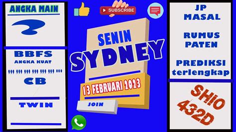 RUMUS KEPALA EKOR SIDNEY JITU PREDIKSI SYDNEY 9 FEBRUARI 2023