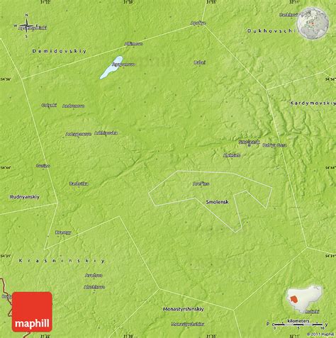 Physical Map of Smolenskiy