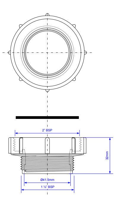 Mcalpine 2 X 1½ Bsp Female X Bsp Male Coupling Victorian Plumbing