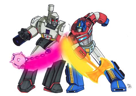 Optimus Prime Vs Megatron by MrPurplee on DeviantArt