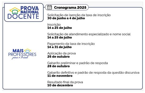 Prova Do Docente 2025 - Edital da Prova Nacional Docente 2025 é divulgado!