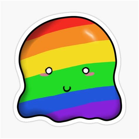 Cute Gay Ghost Sticker By HimiArts Redbubble