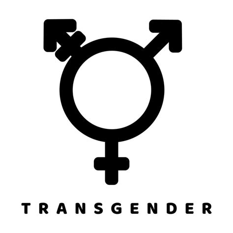 Transgender Gender Symbol related vector glyph icon. Isolated on white ...