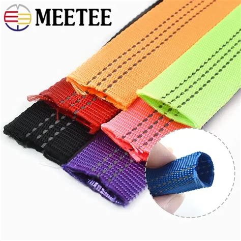 2 5 10M 25mm Double Layer Hollow Polyester Webbing Reflective Stripe