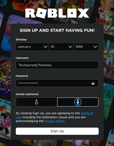 Jak założyć konto w Roblox Techporady pl
