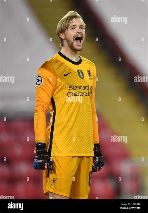 Liverpool goalkeeper Caoimhin Kelleher during the UEFA Champions League ...