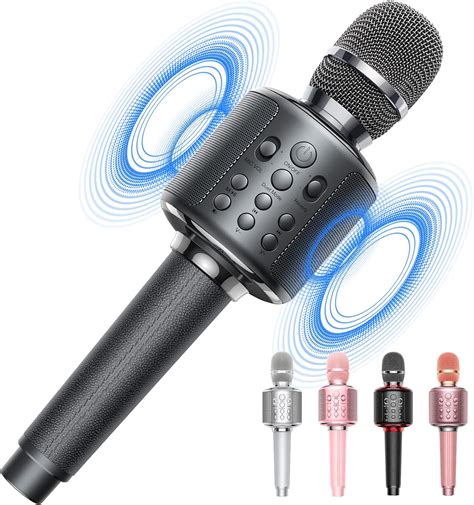 GOODaaa Micrófono de karaoke inalámbrico Bluetooth para karaoke