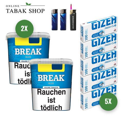 Break Blau Volumentabak Sparpaket Online Tabak Shop