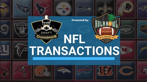 Nfl Transactions Workouts Roster Cuts And Signings For 4 16 2024