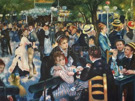 Dance At The Moulin De La Galette By Pierre Auguste Renoir Painting