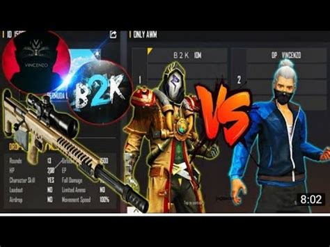 B2K VS VINCENZO VINCENZO VS BORN 2 KILL AWM ONLY CHALLENGE CUSTOM