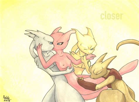 Rule 34 2009 Alakazam Breasts Female Mew Mewtwo Nintendo Pokemon Pokemon Species Straight