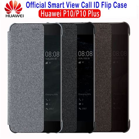 New Huawei P Case Original Official Luxury Smart View Window Flip