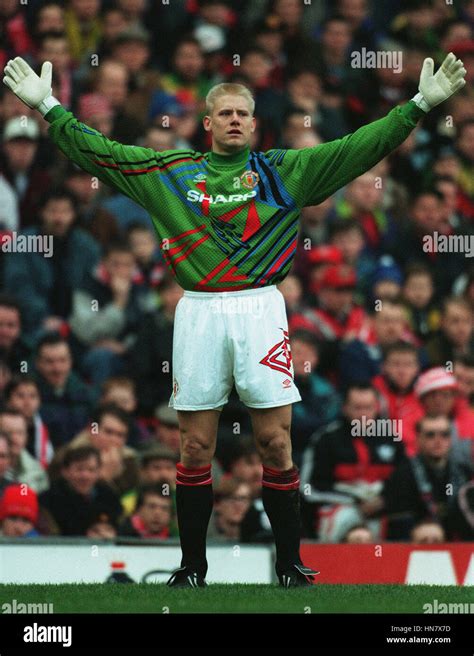 PETER SCHMEICHEL MANCHESTER UNITED FC 05 Enero 1994 Fotografía de stock