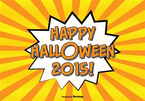 Comic Style Happy Halloween Illustration Vector Art At Vecteezy