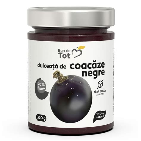 Dulceata De Coacaze Negre Dulceata Fara Zahar 360g Dacia Farmacia